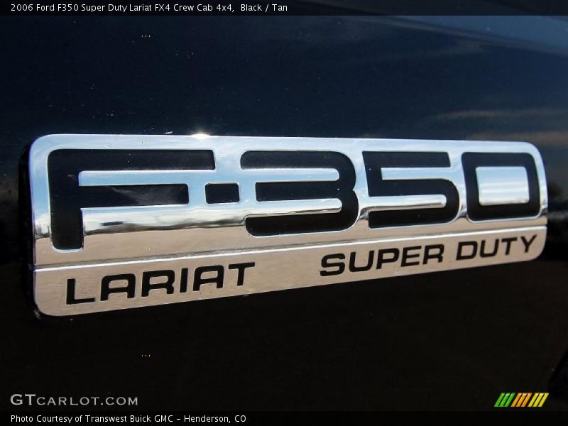 Black / Tan 2006 Ford F350 Super Duty Lariat FX4 Crew Cab 4x4
