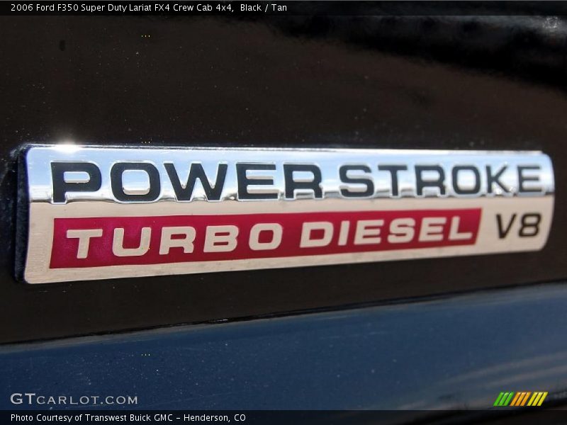 Black / Tan 2006 Ford F350 Super Duty Lariat FX4 Crew Cab 4x4