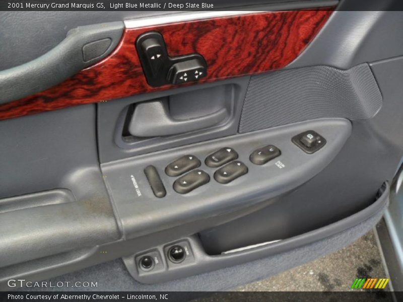 Light Blue Metallic / Deep Slate Blue 2001 Mercury Grand Marquis GS