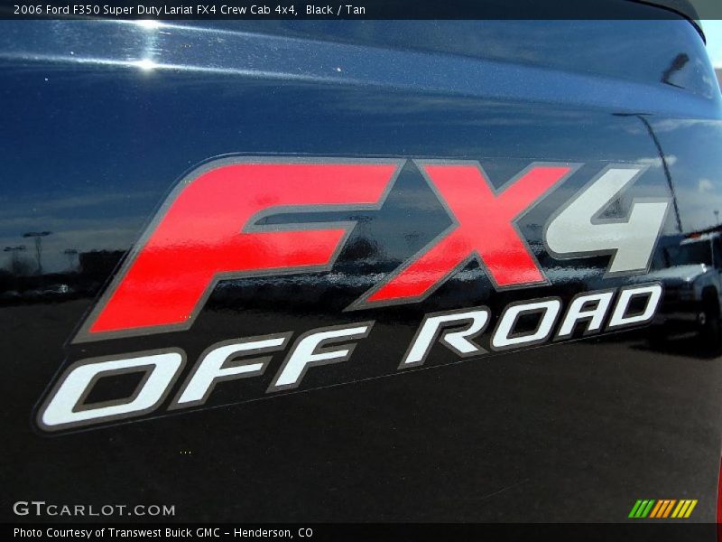Black / Tan 2006 Ford F350 Super Duty Lariat FX4 Crew Cab 4x4