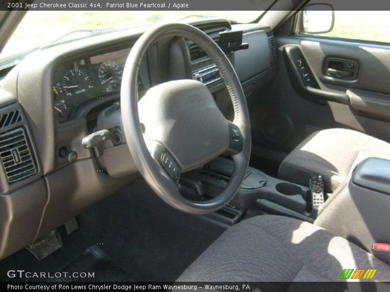 Patriot Blue Pearlcoat / Agate 2001 Jeep Cherokee Classic 4x4