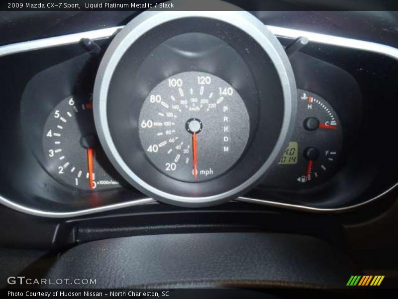 Liquid Platinum Metallic / Black 2009 Mazda CX-7 Sport