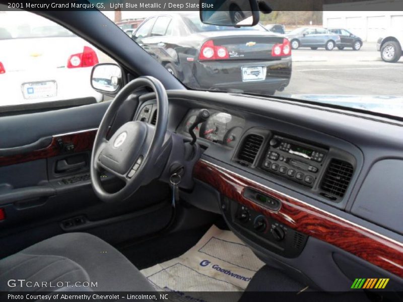 Light Blue Metallic / Deep Slate Blue 2001 Mercury Grand Marquis GS