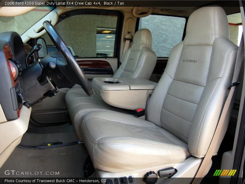 Black / Tan 2006 Ford F350 Super Duty Lariat FX4 Crew Cab 4x4