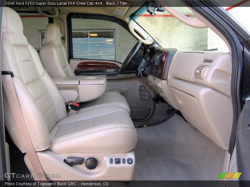 Black / Tan 2006 Ford F350 Super Duty Lariat FX4 Crew Cab 4x4