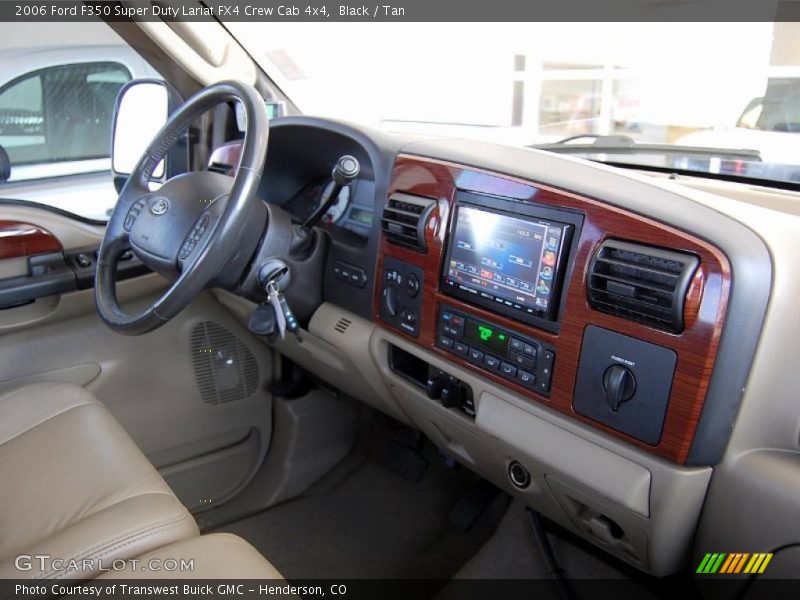 Black / Tan 2006 Ford F350 Super Duty Lariat FX4 Crew Cab 4x4