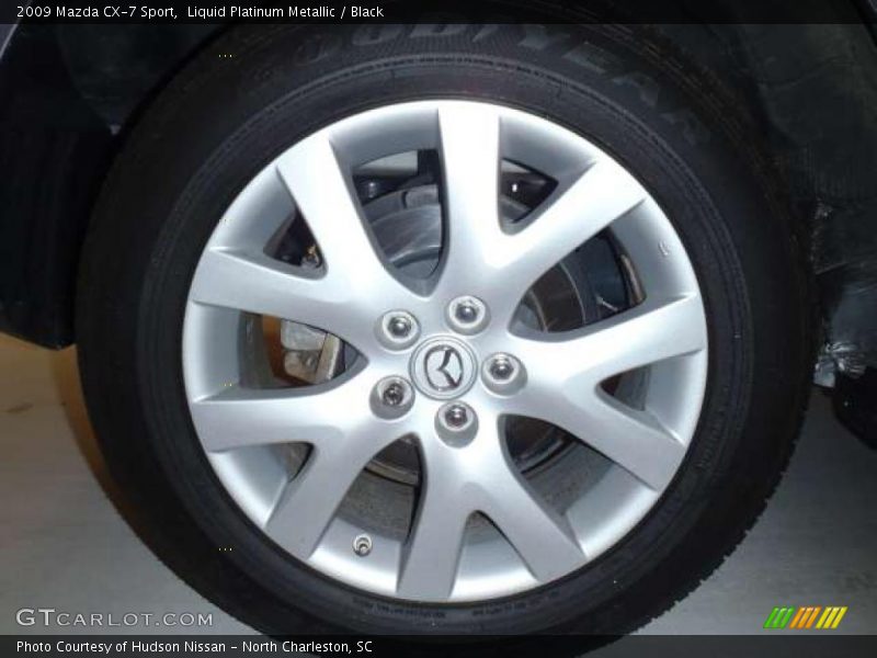 Liquid Platinum Metallic / Black 2009 Mazda CX-7 Sport
