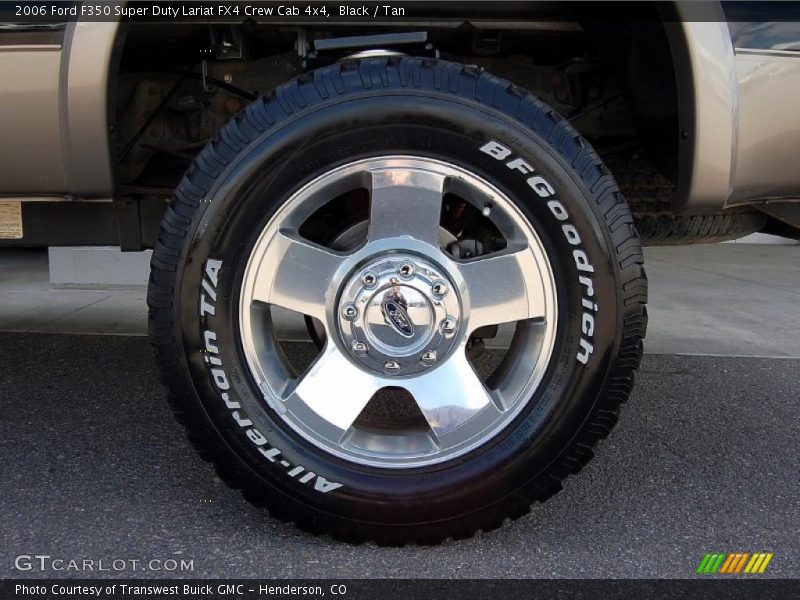 Black / Tan 2006 Ford F350 Super Duty Lariat FX4 Crew Cab 4x4