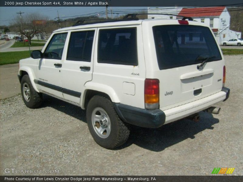 Stone White / Agate Black 2000 Jeep Cherokee Sport 4x4
