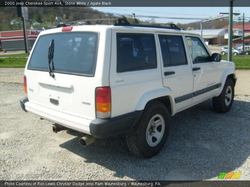 Stone White / Agate Black 2000 Jeep Cherokee Sport 4x4