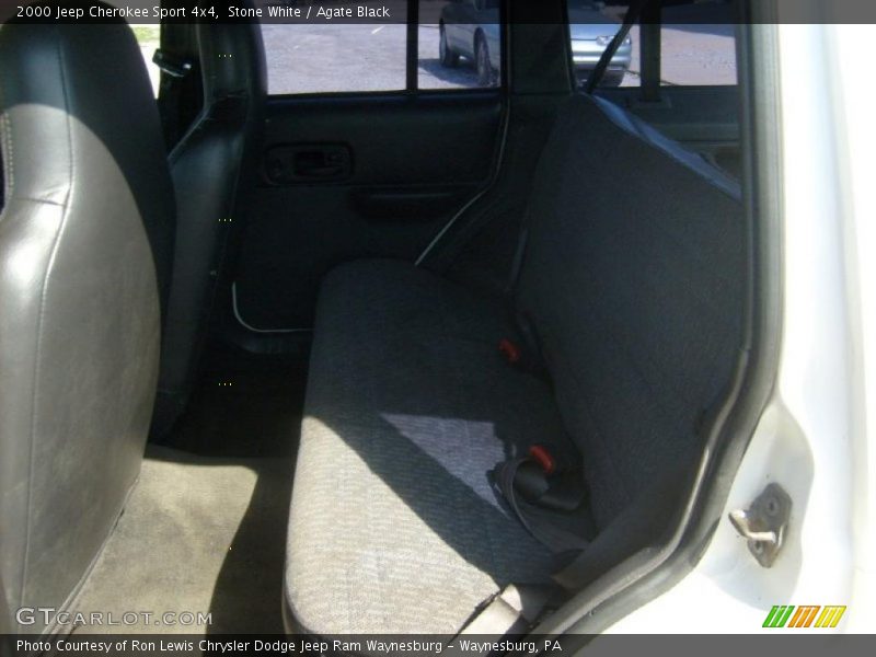 Stone White / Agate Black 2000 Jeep Cherokee Sport 4x4