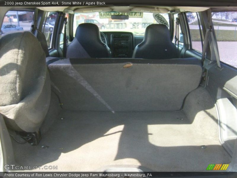 Stone White / Agate Black 2000 Jeep Cherokee Sport 4x4