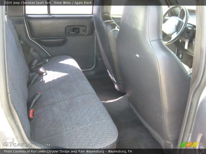 Stone White / Agate Black 2000 Jeep Cherokee Sport 4x4