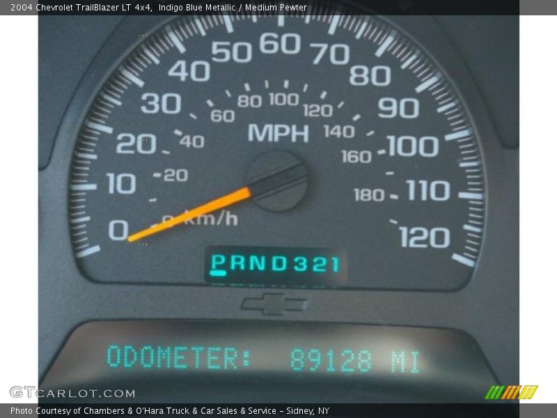 Indigo Blue Metallic / Medium Pewter 2004 Chevrolet TrailBlazer LT 4x4