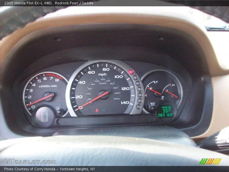 Redrock Pearl / Saddle 2005 Honda Pilot EX-L 4WD