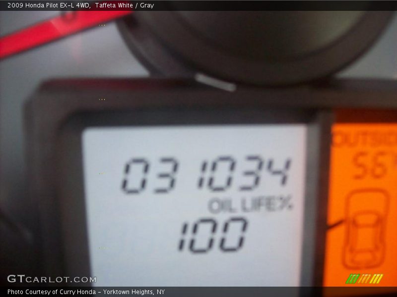 Taffeta White / Gray 2009 Honda Pilot EX-L 4WD