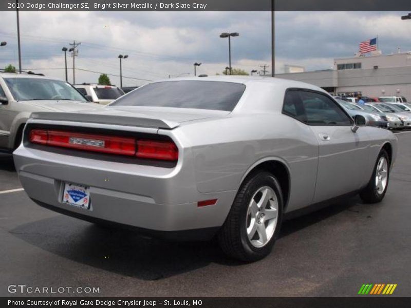 Bright Silver Metallic / Dark Slate Gray 2010 Dodge Challenger SE
