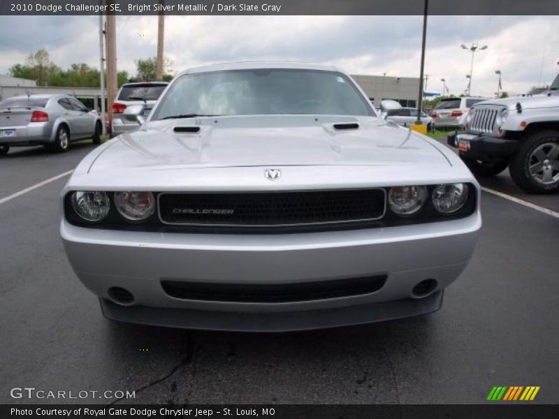 Bright Silver Metallic / Dark Slate Gray 2010 Dodge Challenger SE