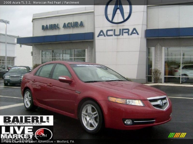 Moroccan Red Pearl / Parchment 2008 Acura TL 3.2