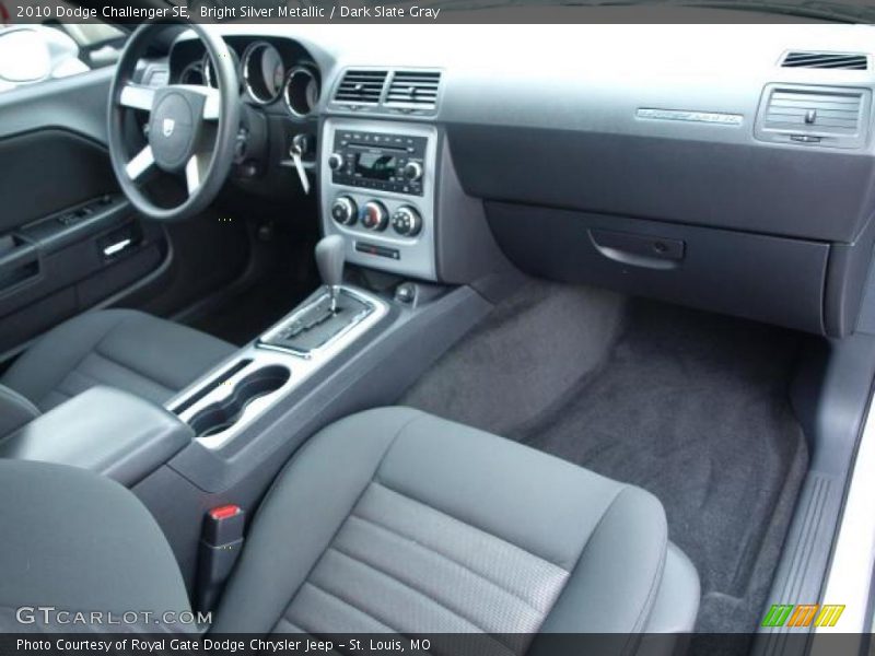 Bright Silver Metallic / Dark Slate Gray 2010 Dodge Challenger SE