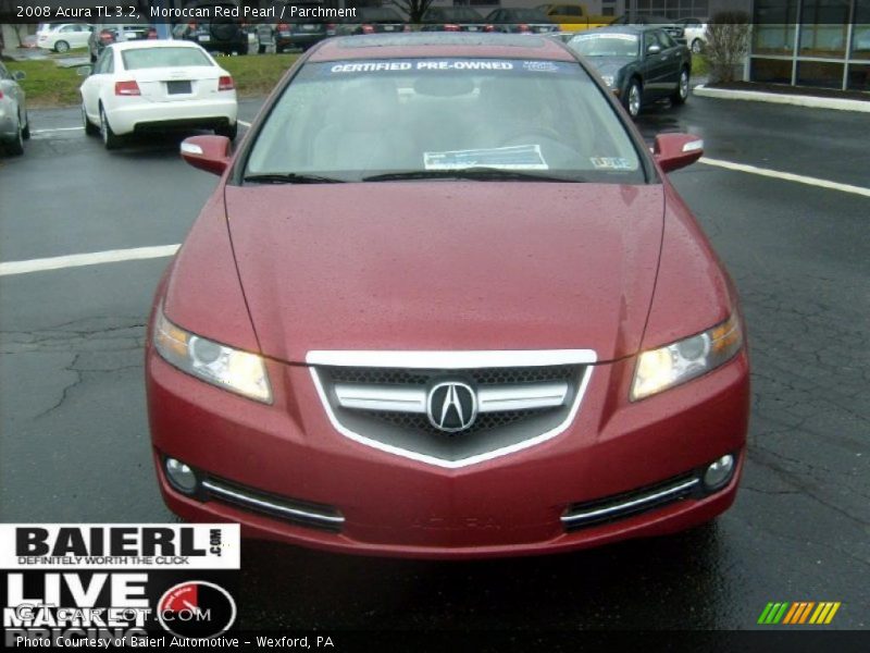 Moroccan Red Pearl / Parchment 2008 Acura TL 3.2