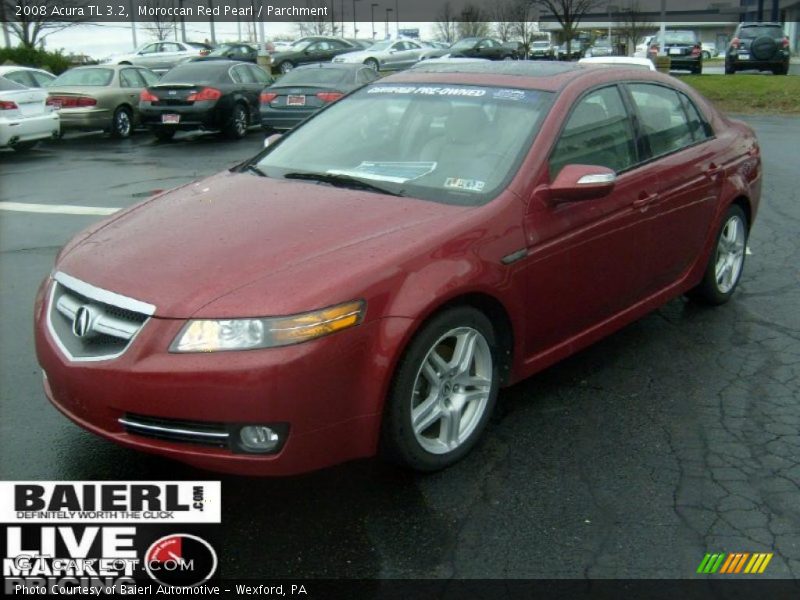 Moroccan Red Pearl / Parchment 2008 Acura TL 3.2
