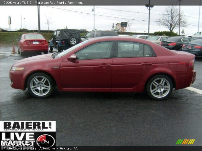 Moroccan Red Pearl / Parchment 2008 Acura TL 3.2