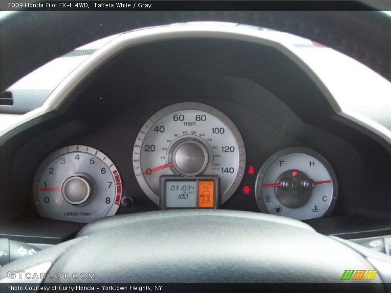 Taffeta White / Gray 2009 Honda Pilot EX-L 4WD