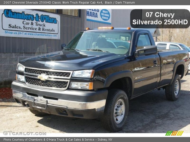 Black / Dark Titanium 2007 Chevrolet Silverado 2500HD Classic Work Truck Regular Cab 4x4