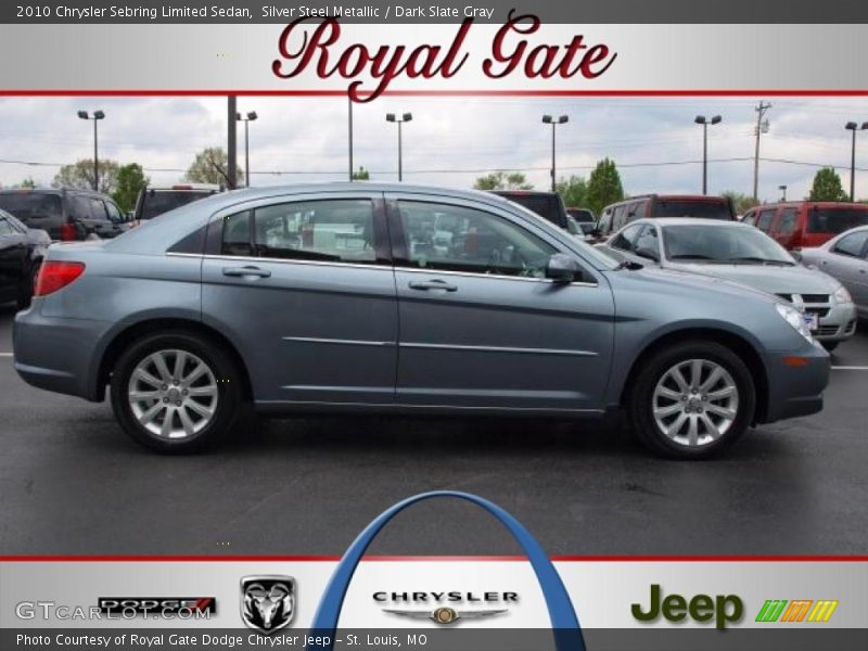 Silver Steel Metallic / Dark Slate Gray 2010 Chrysler Sebring Limited Sedan