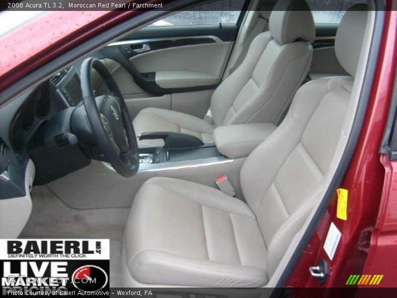 Moroccan Red Pearl / Parchment 2008 Acura TL 3.2