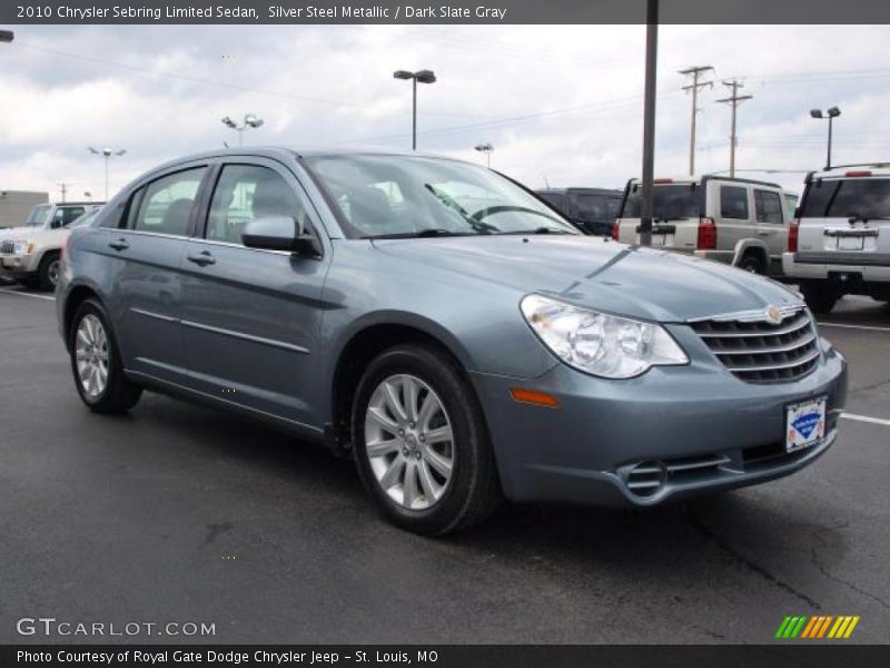 Silver Steel Metallic / Dark Slate Gray 2010 Chrysler Sebring Limited Sedan