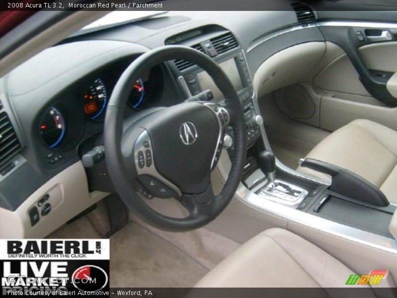 Moroccan Red Pearl / Parchment 2008 Acura TL 3.2
