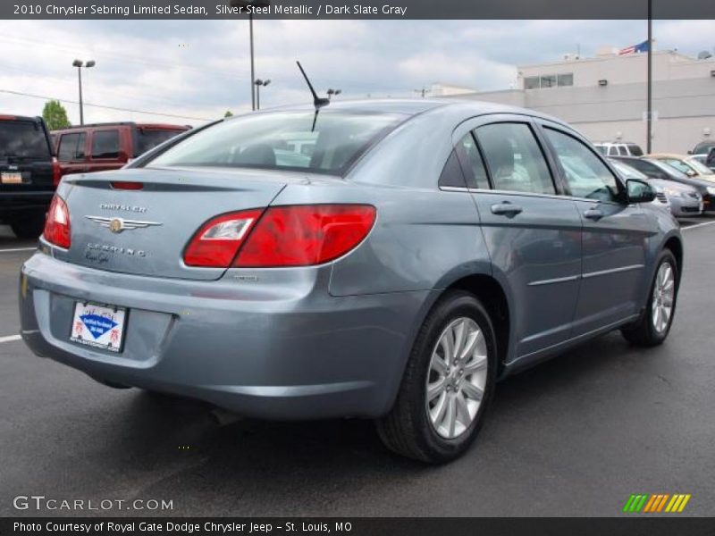 Silver Steel Metallic / Dark Slate Gray 2010 Chrysler Sebring Limited Sedan