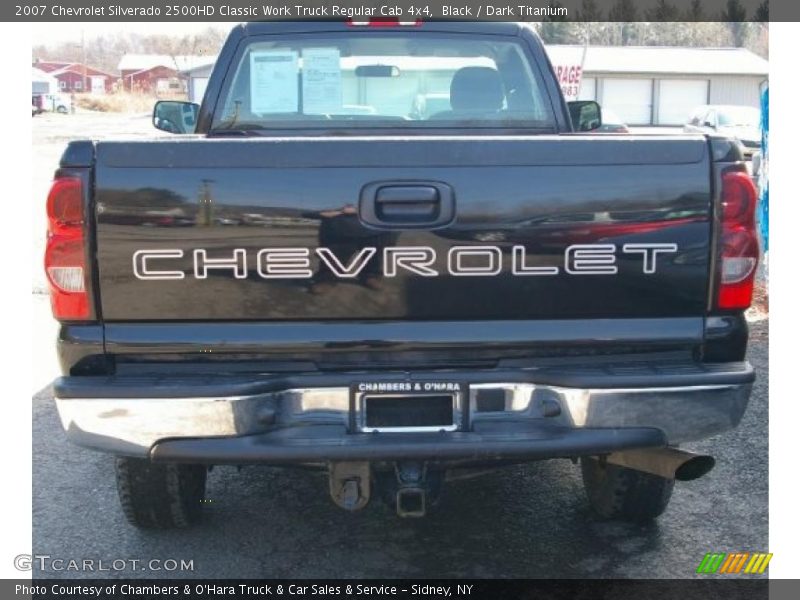 Black / Dark Titanium 2007 Chevrolet Silverado 2500HD Classic Work Truck Regular Cab 4x4