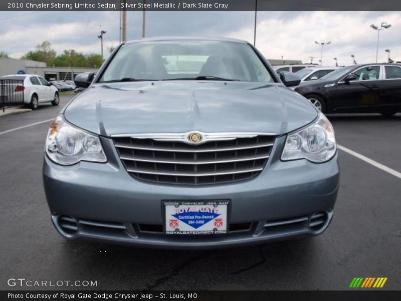 Silver Steel Metallic / Dark Slate Gray 2010 Chrysler Sebring Limited Sedan