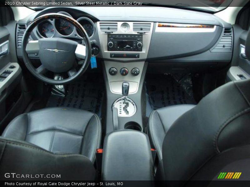 Silver Steel Metallic / Dark Slate Gray 2010 Chrysler Sebring Limited Sedan