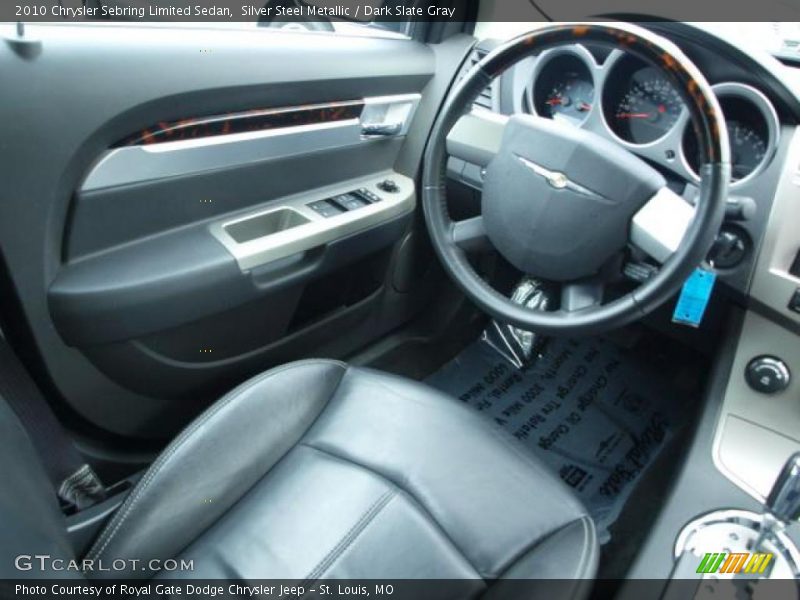 Silver Steel Metallic / Dark Slate Gray 2010 Chrysler Sebring Limited Sedan