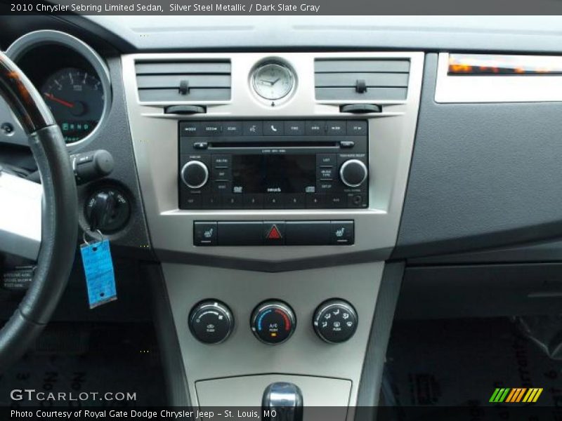 Silver Steel Metallic / Dark Slate Gray 2010 Chrysler Sebring Limited Sedan