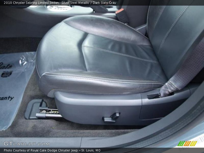 Silver Steel Metallic / Dark Slate Gray 2010 Chrysler Sebring Limited Sedan