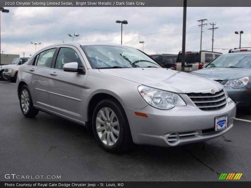 Bright Silver Metallic / Dark Slate Gray 2010 Chrysler Sebring Limited Sedan