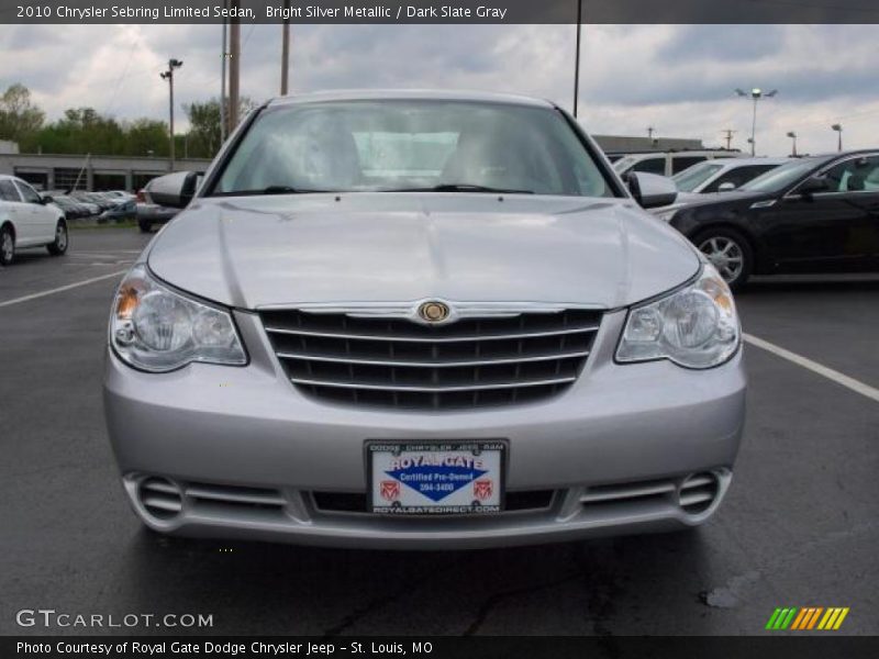 Bright Silver Metallic / Dark Slate Gray 2010 Chrysler Sebring Limited Sedan