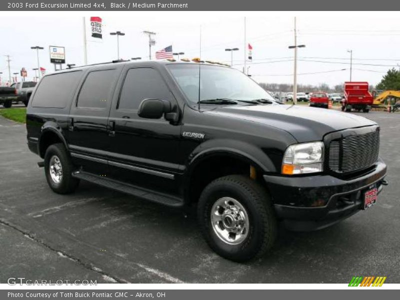 Black / Medium Parchment 2003 Ford Excursion Limited 4x4