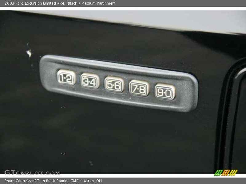 Black / Medium Parchment 2003 Ford Excursion Limited 4x4