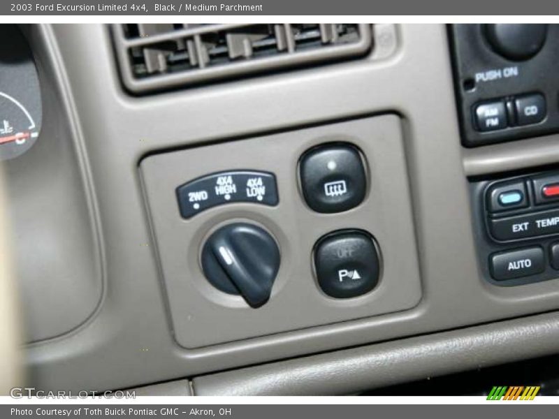 Controls of 2003 Excursion Limited 4x4