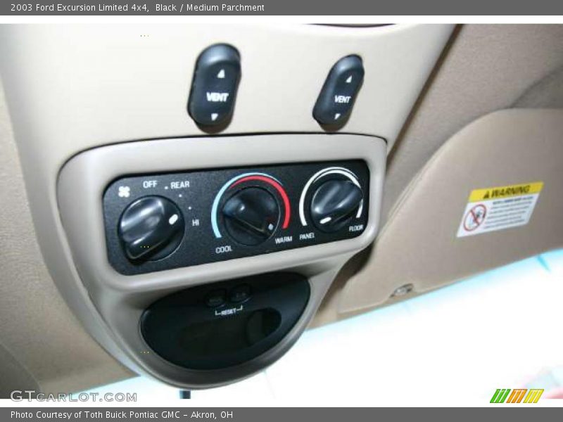 Black / Medium Parchment 2003 Ford Excursion Limited 4x4