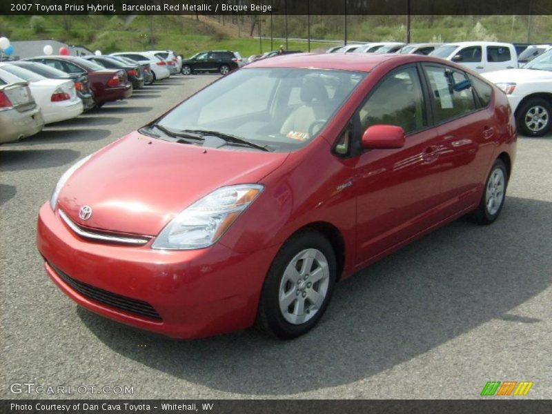 Barcelona Red Metallic / Bisque Beige 2007 Toyota Prius Hybrid