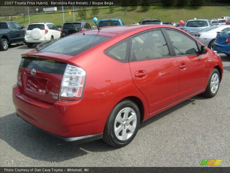 Barcelona Red Metallic / Bisque Beige 2007 Toyota Prius Hybrid
