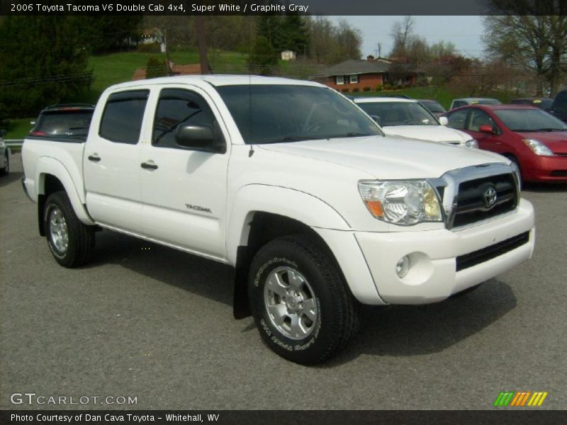 Super White / Graphite Gray 2006 Toyota Tacoma V6 Double Cab 4x4