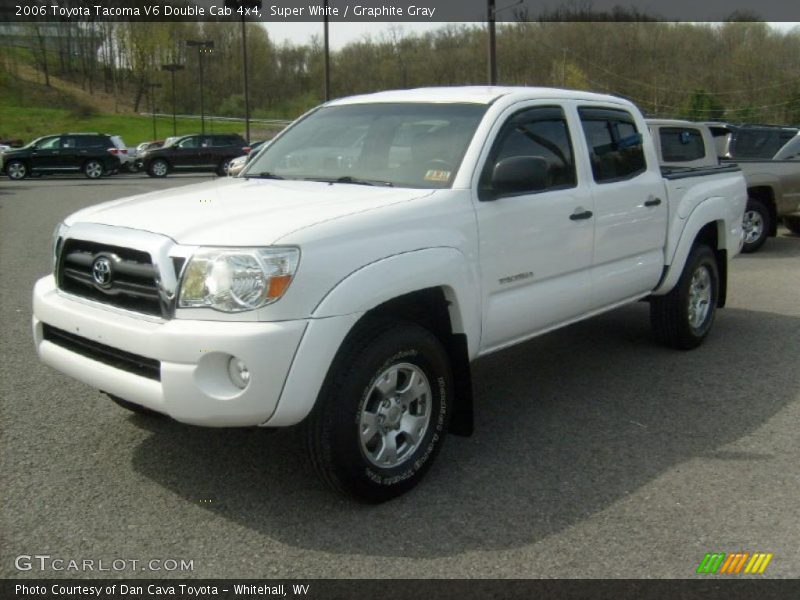 Super White / Graphite Gray 2006 Toyota Tacoma V6 Double Cab 4x4